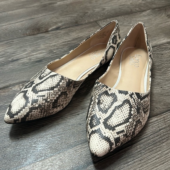 Franco Sarto Hazeline Snakeskin Flats - Picture 5 of 14